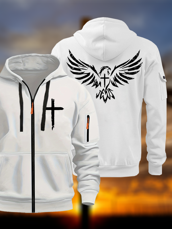 Wings Like Eagles Jesus God Christian Zipper Hoodies