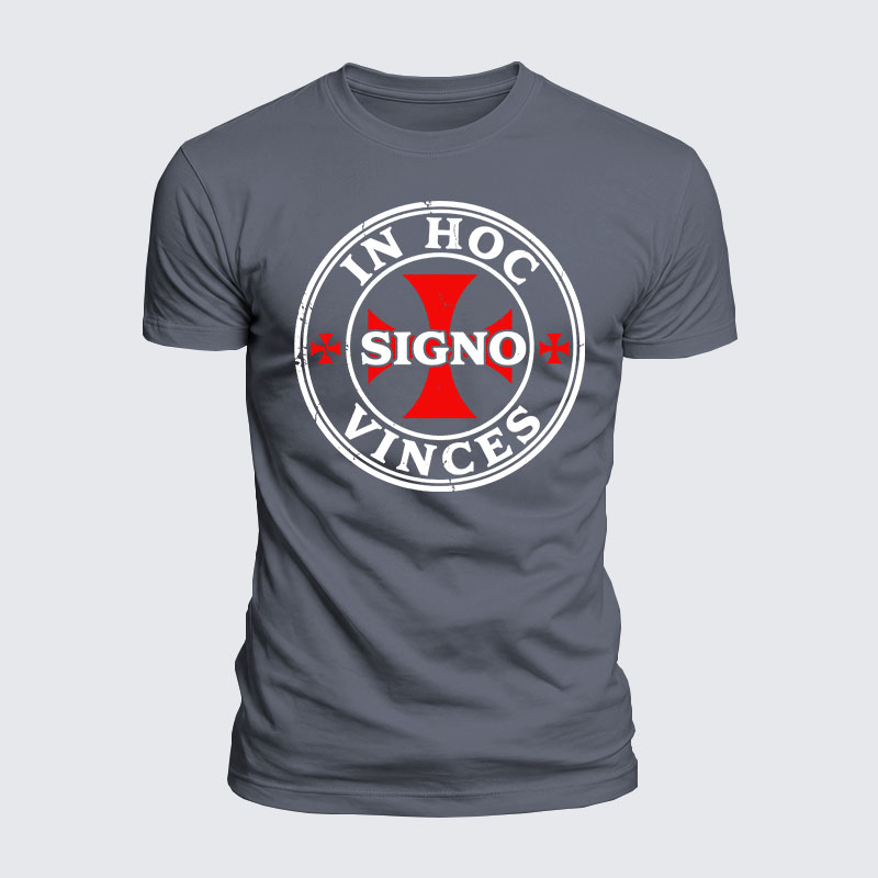 [Copy]Luxe Mercerized Cotton Tee - In Hoc Signo Vinces 