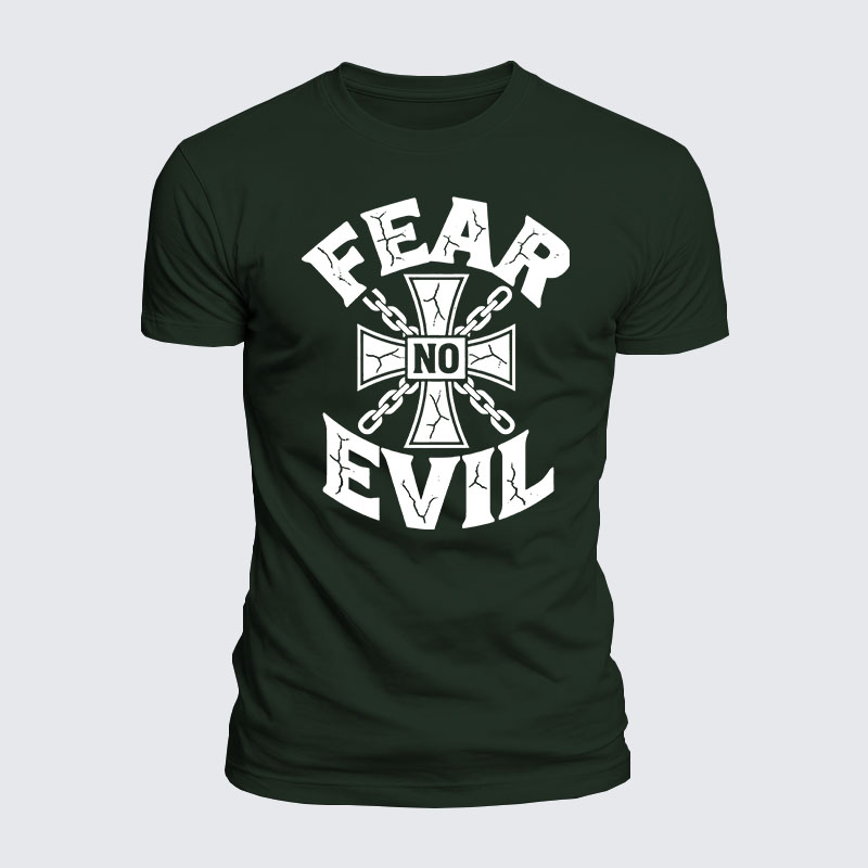 Luxe Mercerized Cotton Tee - Fear No Evil