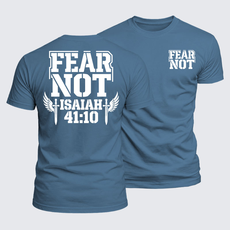 Luxe Mercerized Cotton Tee - Fear Not Isaiah 41:10