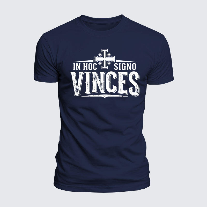 Luxe Mercerized Cotton Tee - In Hoc Signo Vinces 