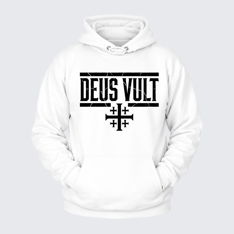 Plush Fleece-Lined Hoodie - Deus Vult