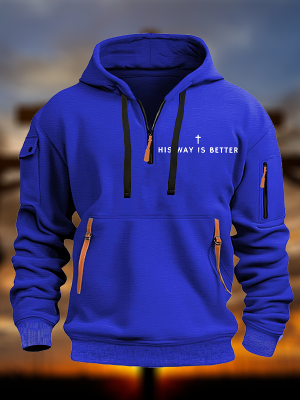 His Way Is Better Cross Jesus God Christian Zipper Hoodies