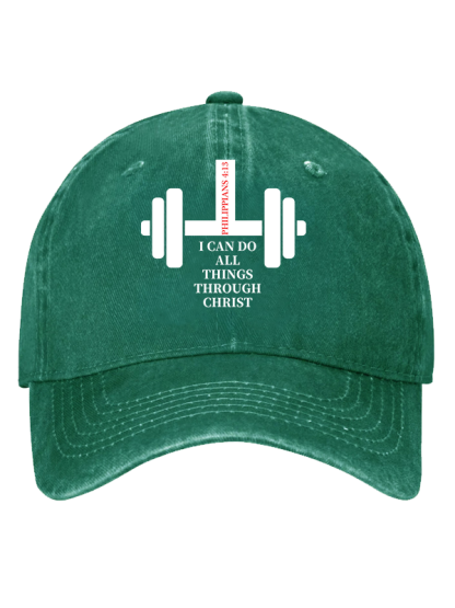 Fitness Philippians 4 : 13 Christian Hat