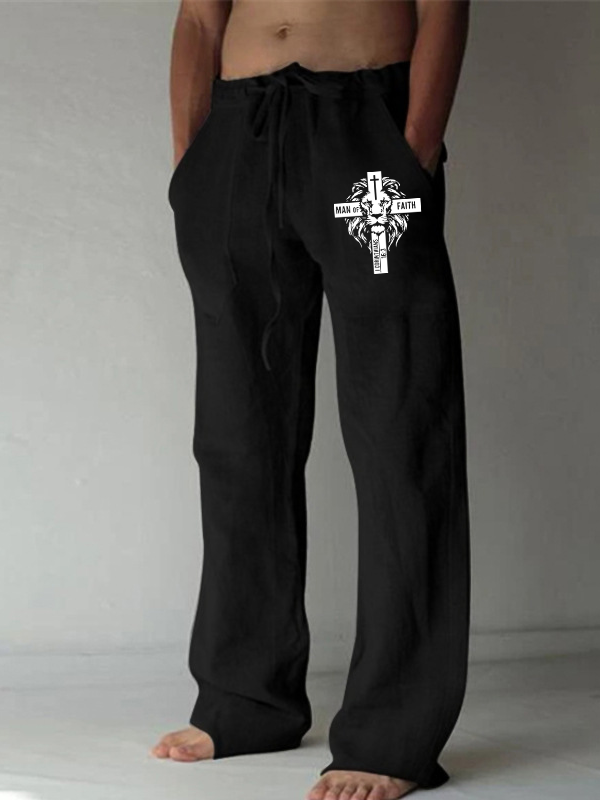 Man of Faith Christian Beach Pants