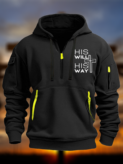 His Will His Way Jesus God Christian Zipper Hoodies