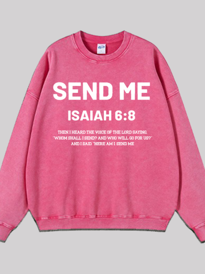 Send Me Jesus God Christian Washed Sweatshirt