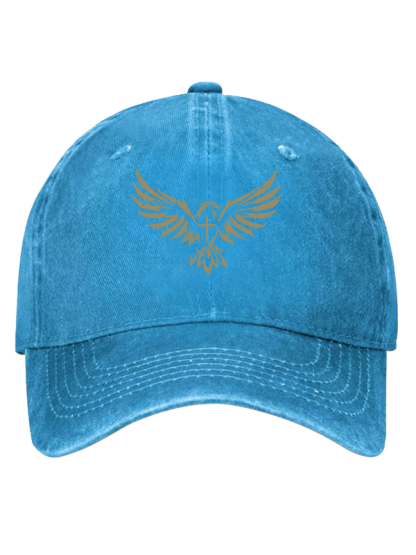 Wings Like Eagles Cross Christian Hat