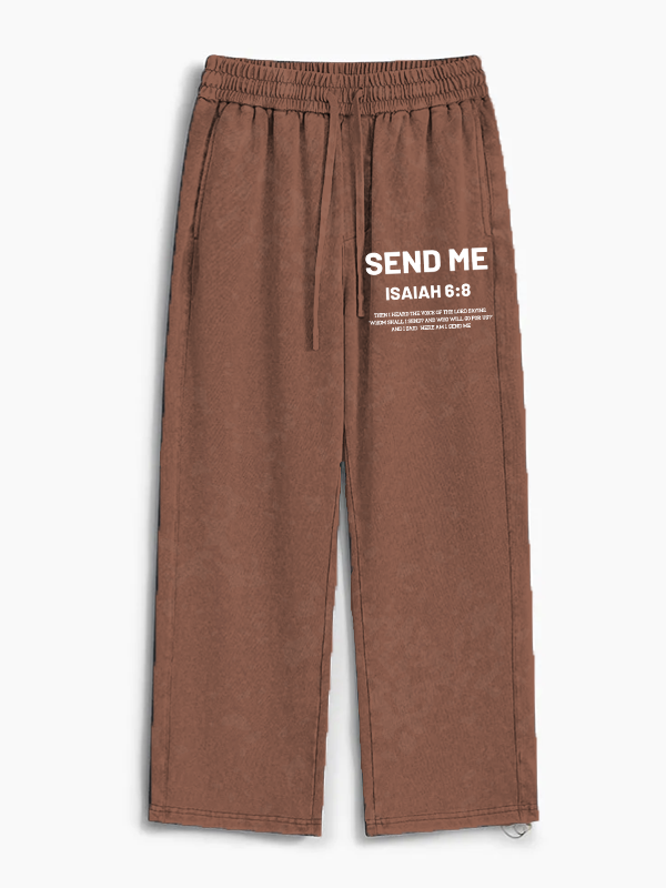 Send Me Jesus God Christian Washed Sweatpants