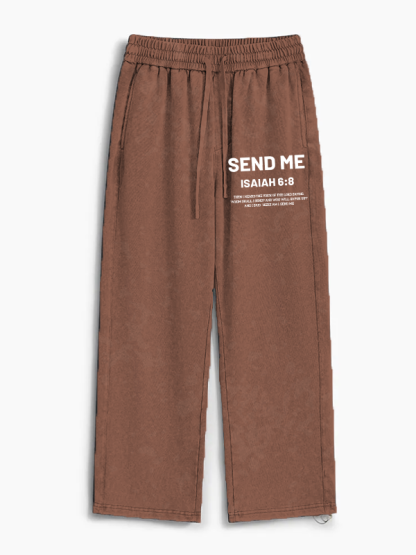 Send Me Jesus God Christian Washed Sweatpants