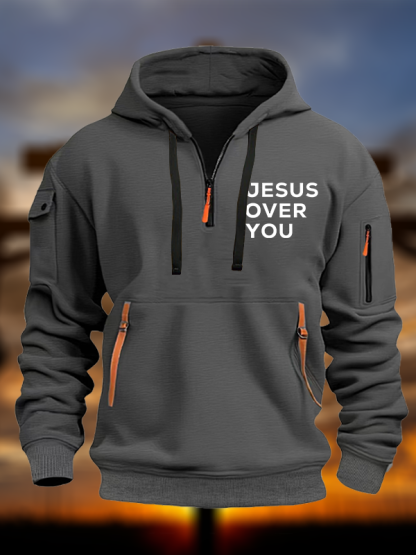 Jesus Over You Jesus God Christian Zipper Hoodies