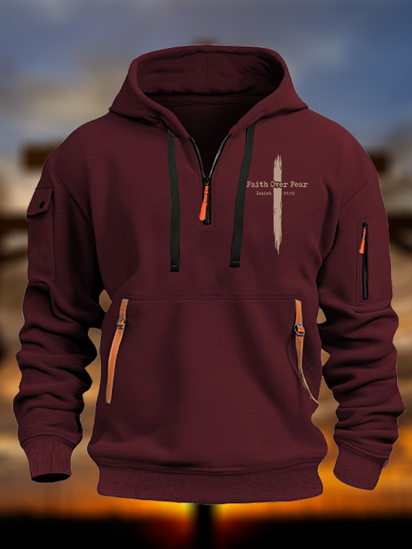 Faith Over Fear  Jesus God Christian Zipper Hoodies