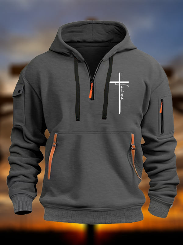 Faith Cross Jesus God Christian Zipper Hoodies
