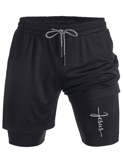 Jesus Cross Christian Performance Shorts