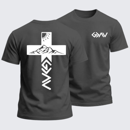 Heavyweight Cotton Tee -God is Greater than the Highs & Lows