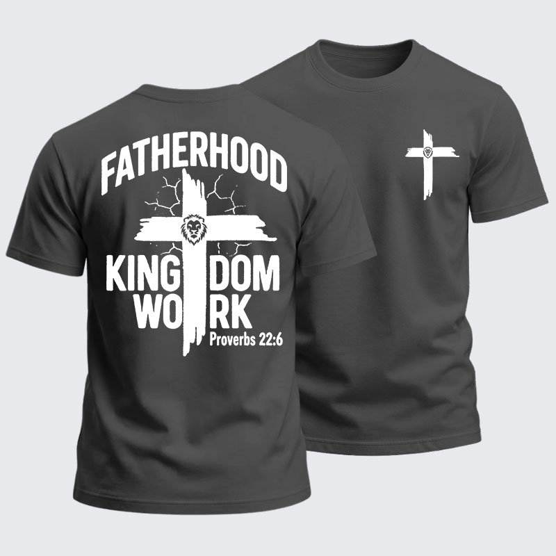 [Copy]Heavyweight Cotton Tee - Fatherhood is Kingdom Work