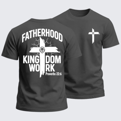 [Copy]Heavyweight Cotton Tee - Fatherhood is Kingdom Work