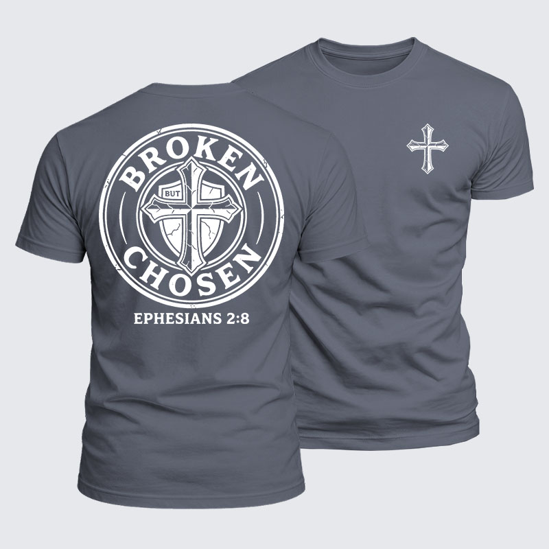 Luxe Mercerized Cotton Tee - Broken But Chosen
