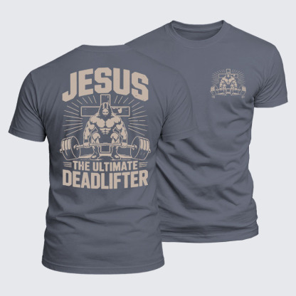 Luxe Mercerized Cotton Tee - Jesus The Ultimate Deadlifter