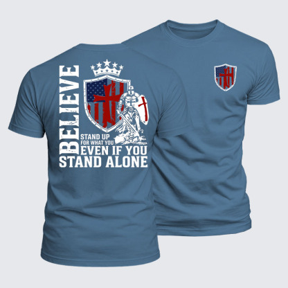 Luxe Mercerized Cotton Tee - Stand Up For What You Believe