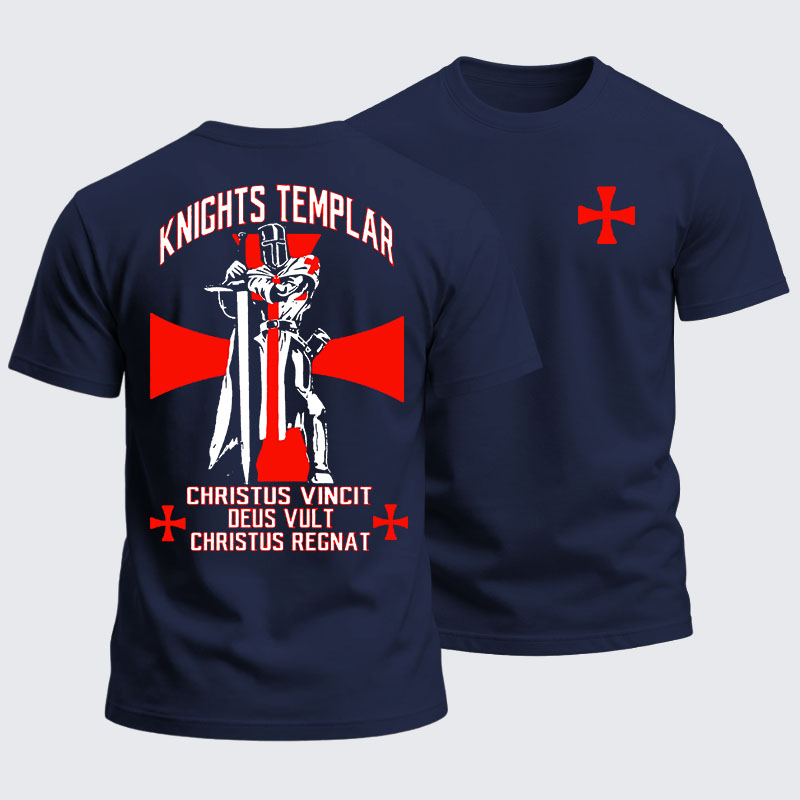 Heavyweight Cotton Tee - Knights Templar Crusader