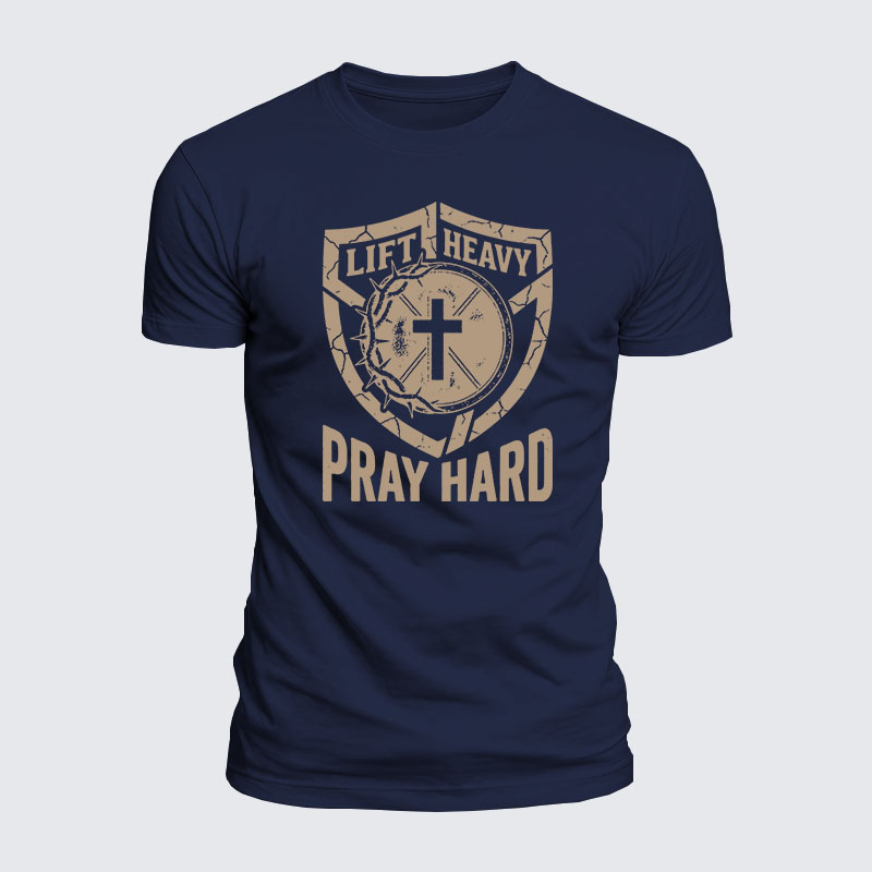 Luxe Mercerized Cotton Tee - Lift Heavy Pray Hard