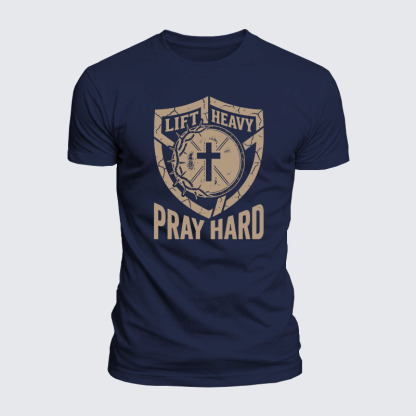 Luxe Mercerized Cotton Tee - Lift Heavy Pray Hard