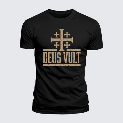 Luxe Mercerized Cotton Tee - Deus Vult 