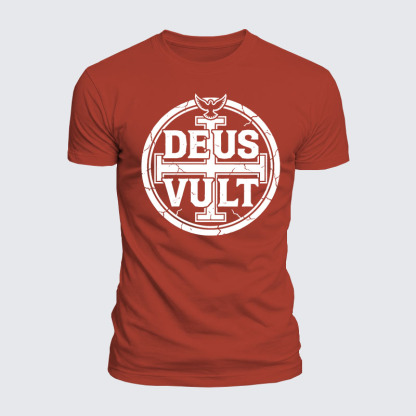 Luxe Mercerized Cotton Tee - Deus Vult