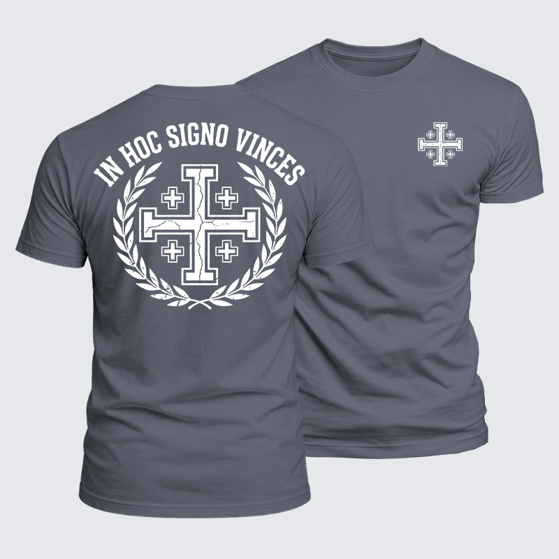 Luxe Mercerized Cotton Tee - In Hoc Signo Vinces 
