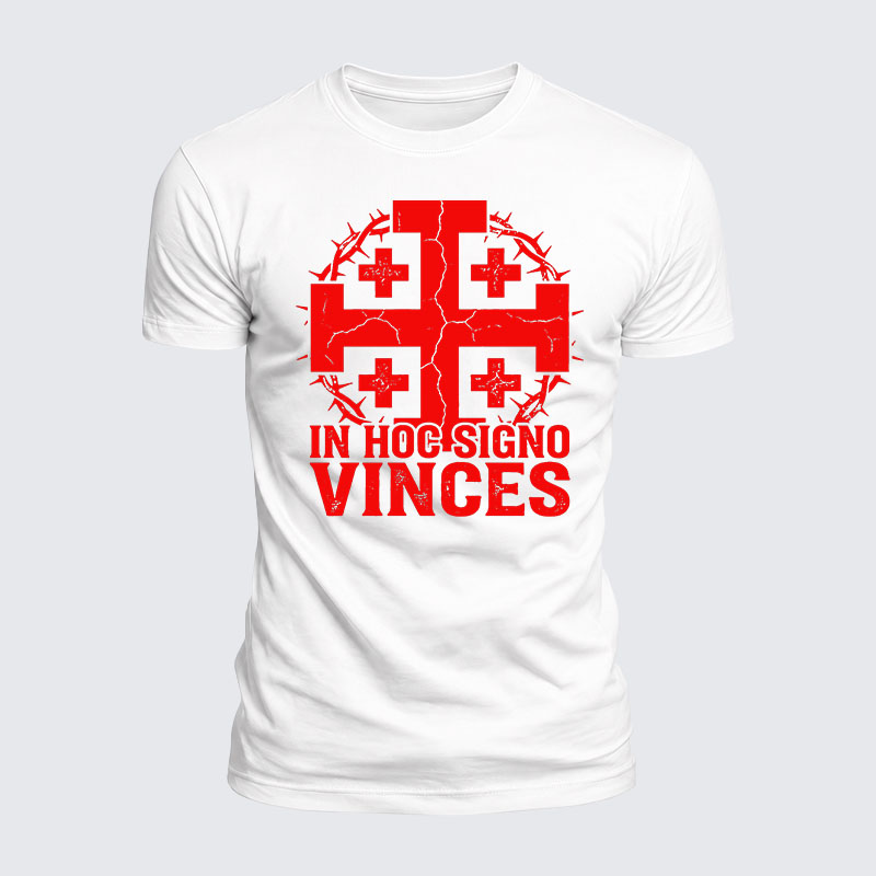 Luxe Mercerized Cotton Tee - In Hoc Signo Vinces 