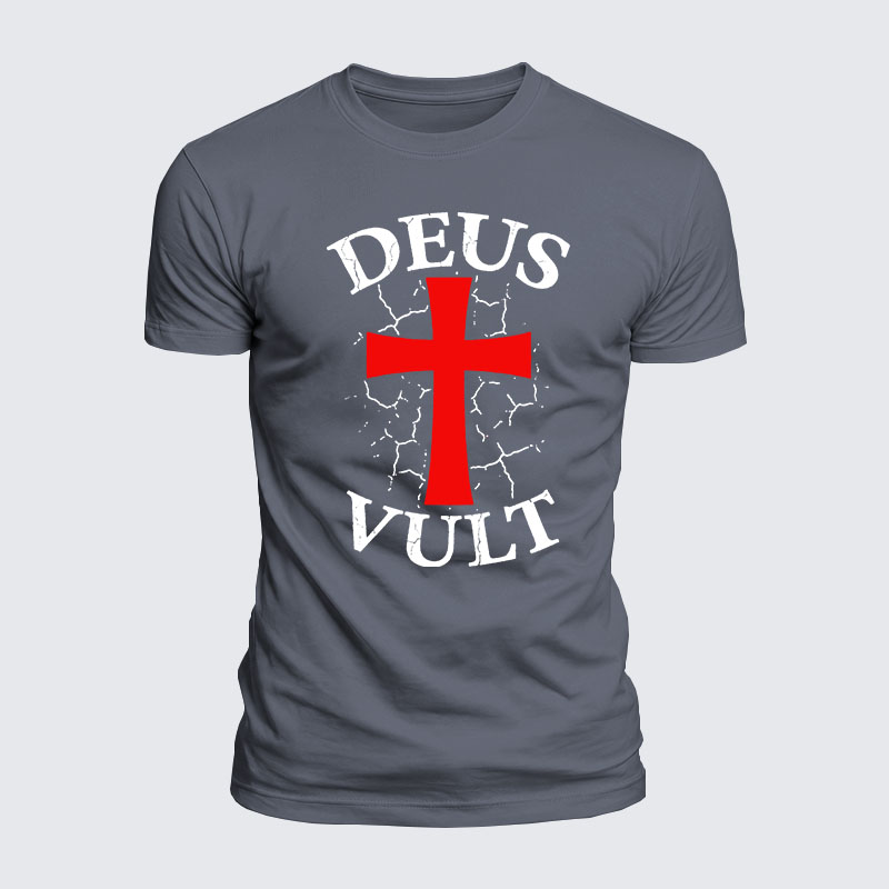 Luxe Mercerized Cotton Tee - Deus Vult