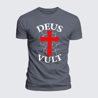 Luxe Mercerized Cotton Tee - Deus Vult