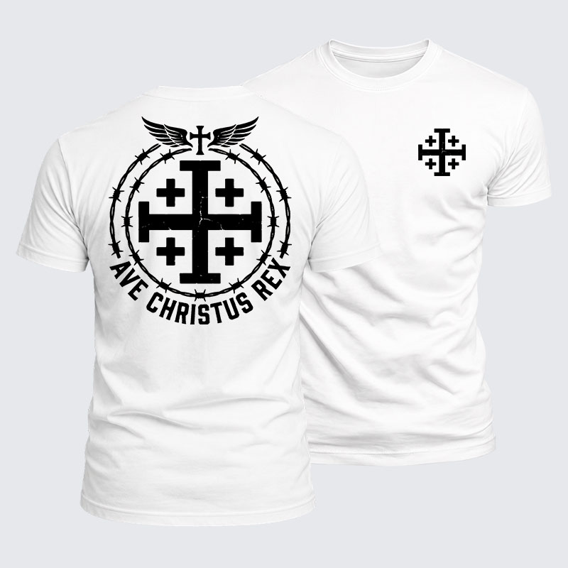 Luxe Mercerized Cotton Tee - Ave Christus Rex