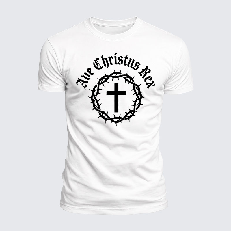 Luxe Mercerized Cotton Tee - Ave Christus Rex