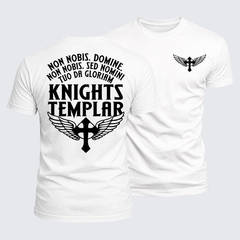Luxe Mercerized Cotton Tee - Non Nobis Domine, Non Nobis, Sed Nomini Tuo Da Gloriam