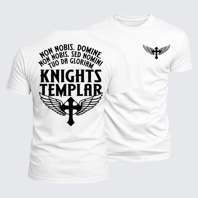 Luxe Mercerized Cotton Tee - Non Nobis Domine, Non Nobis, Sed Nomini Tuo Da Gloriam
