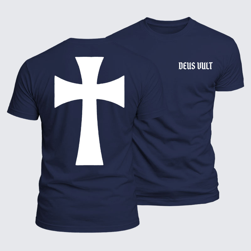 Luxe Mercerized Cotton Tee - Deus Vult