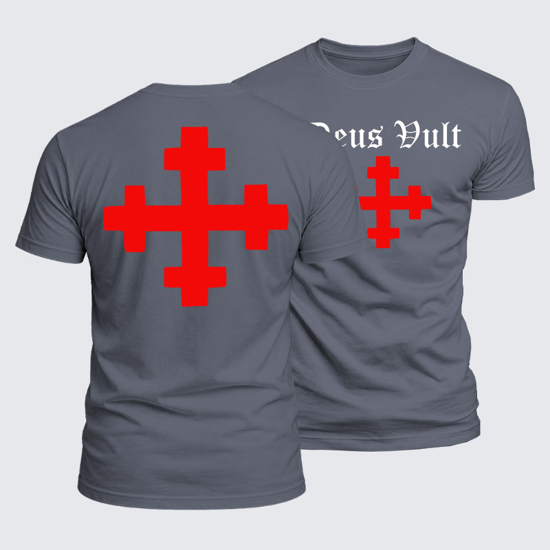 Luxe Mercerized Cotton Tee - Deus Vult