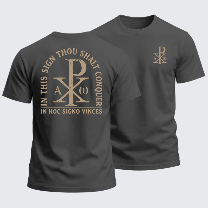 Heavyweight Cotton Tee - In Hoc Signo Vinces