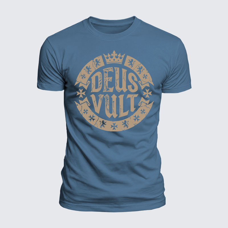 Luxe Mercerized Cotton Tee - Deus Vult