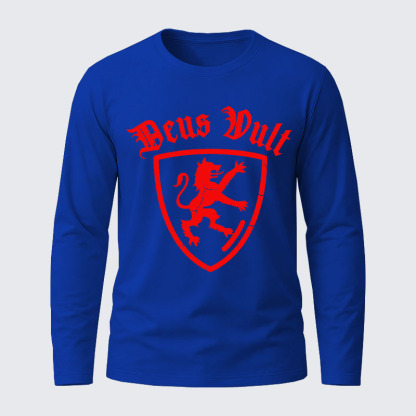 Deus Vult Cotton Long Sleeve T-Shirt
