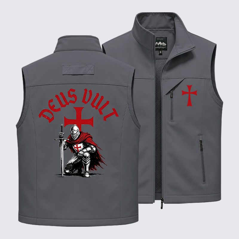 Templar Knight Crusader Deus Vult Outdoor Quick-dry Vest