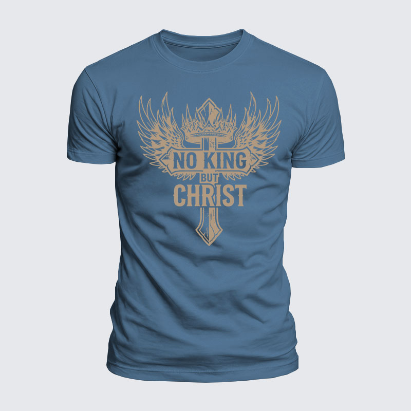 Luxe Mercerized Cotton Tee - No King But Christ