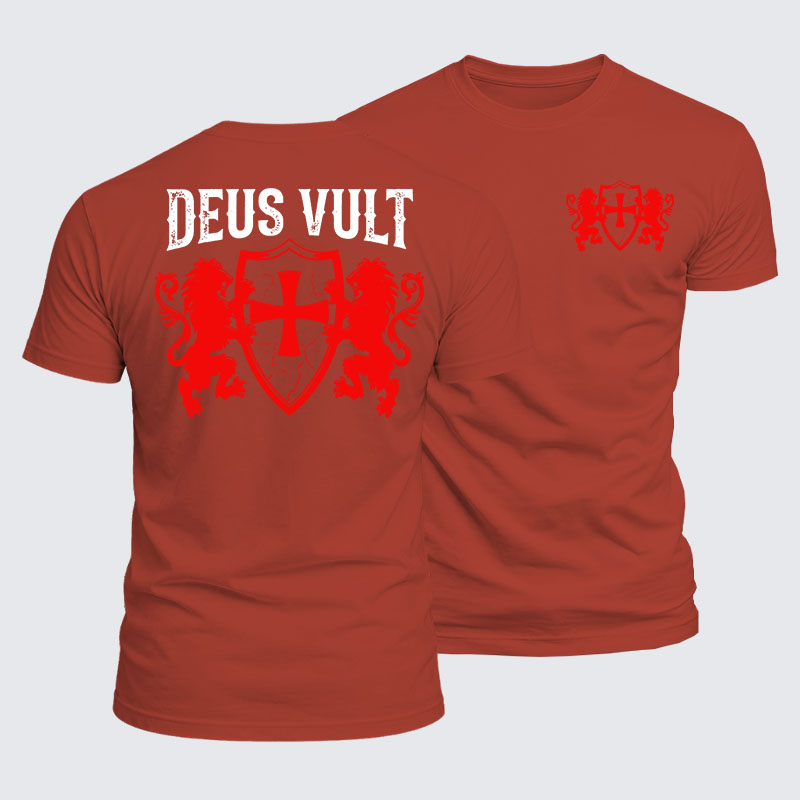 Luxe Mercerized Cotton Tee - Deus Vult
