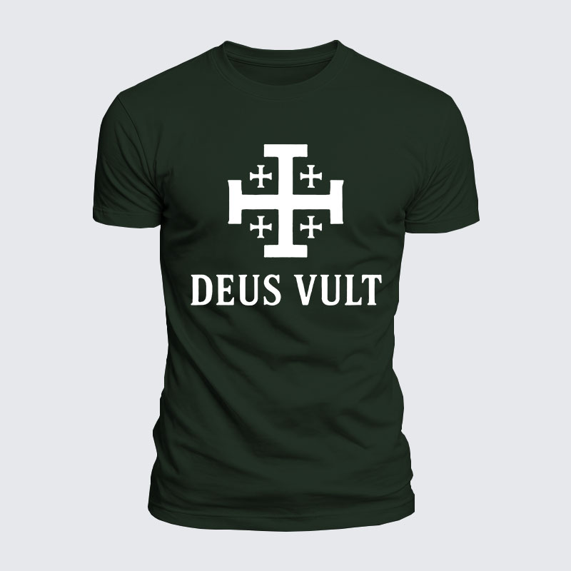 Luxe Mercerized Cotton Tee - Deus Vult