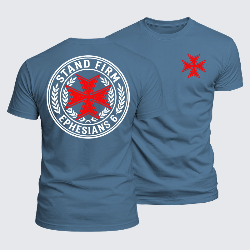 Luxe Mercerized Cotton Tee - Stand Firm Ephesians 6