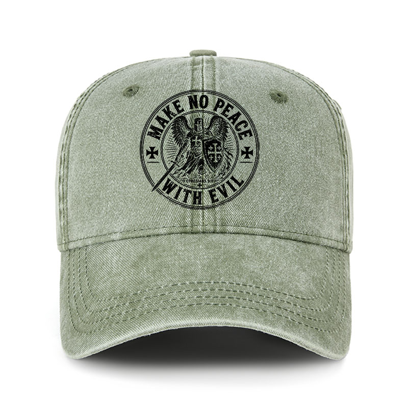 Heritage Washed Cap - Make No Peace With Evil