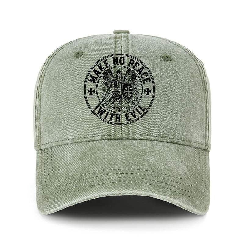 Heritage Washed Cap - Make No Peace With Evil