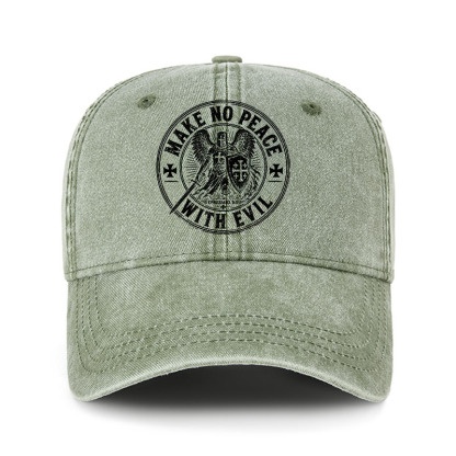Heritage Washed Cap - Make No Peace With Evil